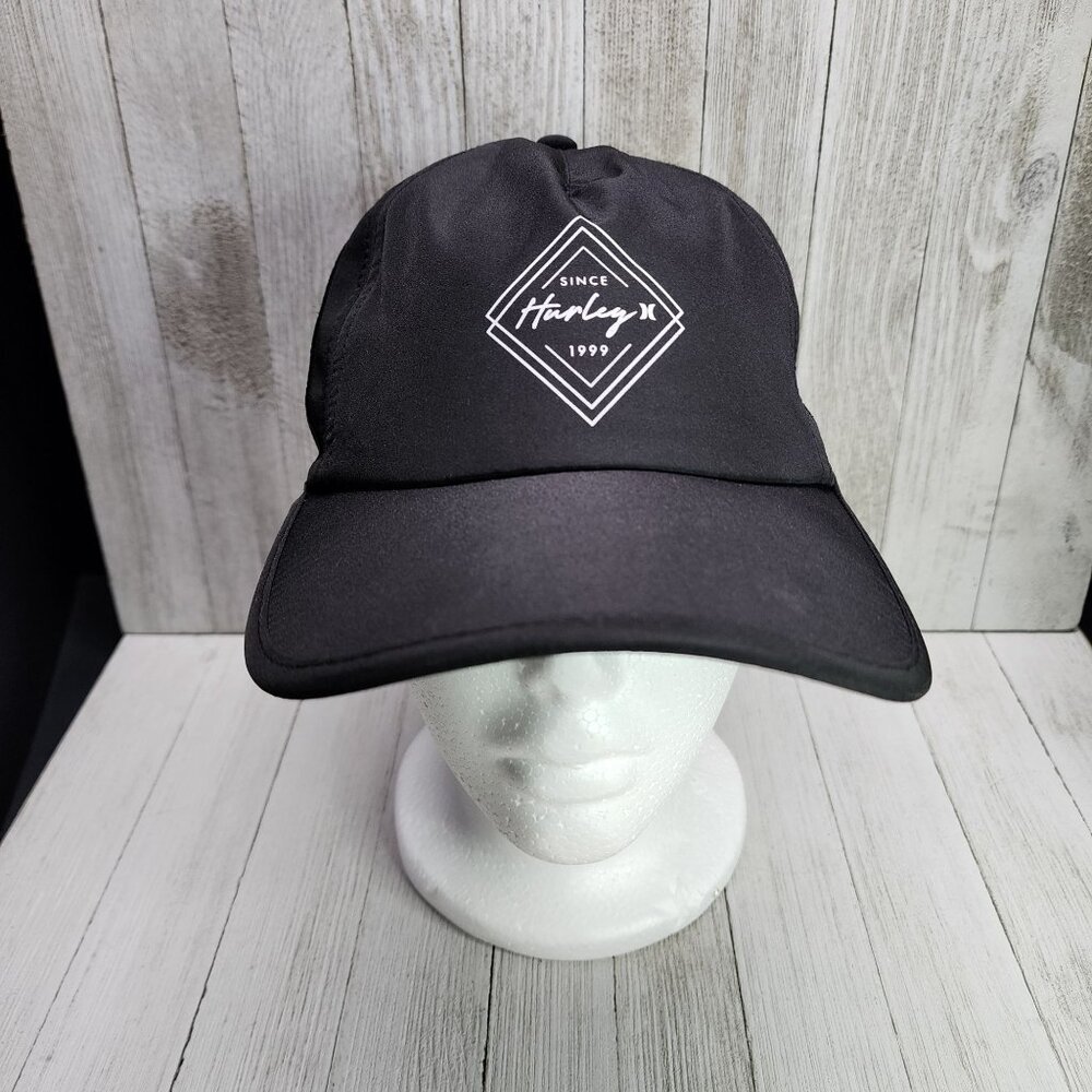 Hurley Women's Black Cancun Runner Hat with Adjustable OS Strap
